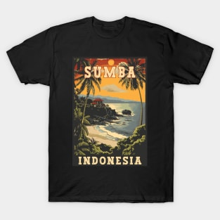 Sumba Island Indonesia Tropical Paradise Travel Art T-Shirt